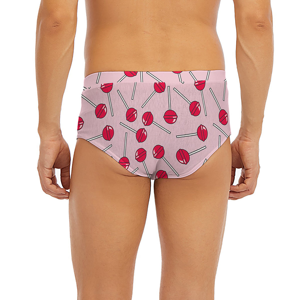 Cartoon Lollipop Pattern Print Men's Briefs