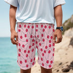 Cartoon Lollipop Pattern Print Men's Cargo Shorts
