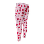 Cartoon Lollipop Pattern Print Men's Compression Pants