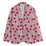 Cartoon Lollipop Pattern Print Men's Cotton Blazer