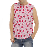 Cartoon Lollipop Pattern Print Men's Fitness Tank Top