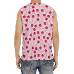 Cartoon Lollipop Pattern Print Men's Fitness Tank Top