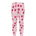 Cartoon Lollipop Pattern Print Men's Leggings