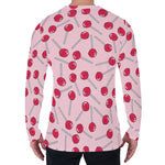 Cartoon Lollipop Pattern Print Men's Long Sleeve T-Shirt