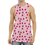 Cartoon Lollipop Pattern Print Men's Muscle Tank Top