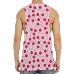 Cartoon Lollipop Pattern Print Men's Muscle Tank Top