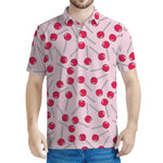 Cartoon Lollipop Pattern Print Men's Polo Shirt