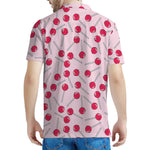 Cartoon Lollipop Pattern Print Men's Polo Shirt