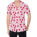 Cartoon Lollipop Pattern Print Men's Shirt