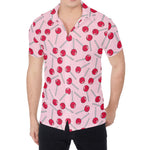 Cartoon Lollipop Pattern Print Men's Shirt