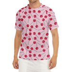 Cartoon Lollipop Pattern Print Men's Short Sleeve Rash Guard