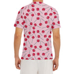 Cartoon Lollipop Pattern Print Men's Short Sleeve Rash Guard