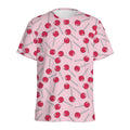 Cartoon Lollipop Pattern Print Men's Athletic T-Shirt