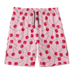 Cartoon Lollipop Pattern Print Men's Swim Trunks