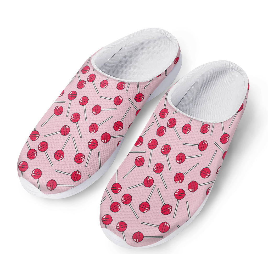 Cartoon Lollipop Pattern Print Mesh Casual Shoes