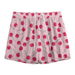 Cartoon Lollipop Pattern Print Mesh Shorts