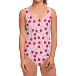 Cartoon Lollipop Pattern Print One Piece Swimsuit