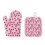 Cartoon Lollipop Pattern Print Oven Mitt And Pot Holder Set