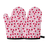 Cartoon Lollipop Pattern Print Oven Mitts