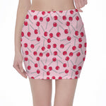 Cartoon Lollipop Pattern Print Pencil Mini Skirt