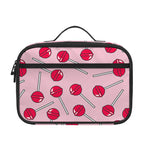 Cartoon Lollipop Pattern Print Portable Lunch Bag