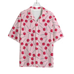 Cartoon Lollipop Pattern Print Rayon Hawaiian Shirt