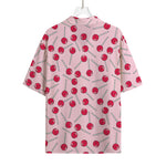 Cartoon Lollipop Pattern Print Rayon Hawaiian Shirt