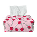 Cartoon Lollipop Pattern Print Rectangle Tissue Box Cover