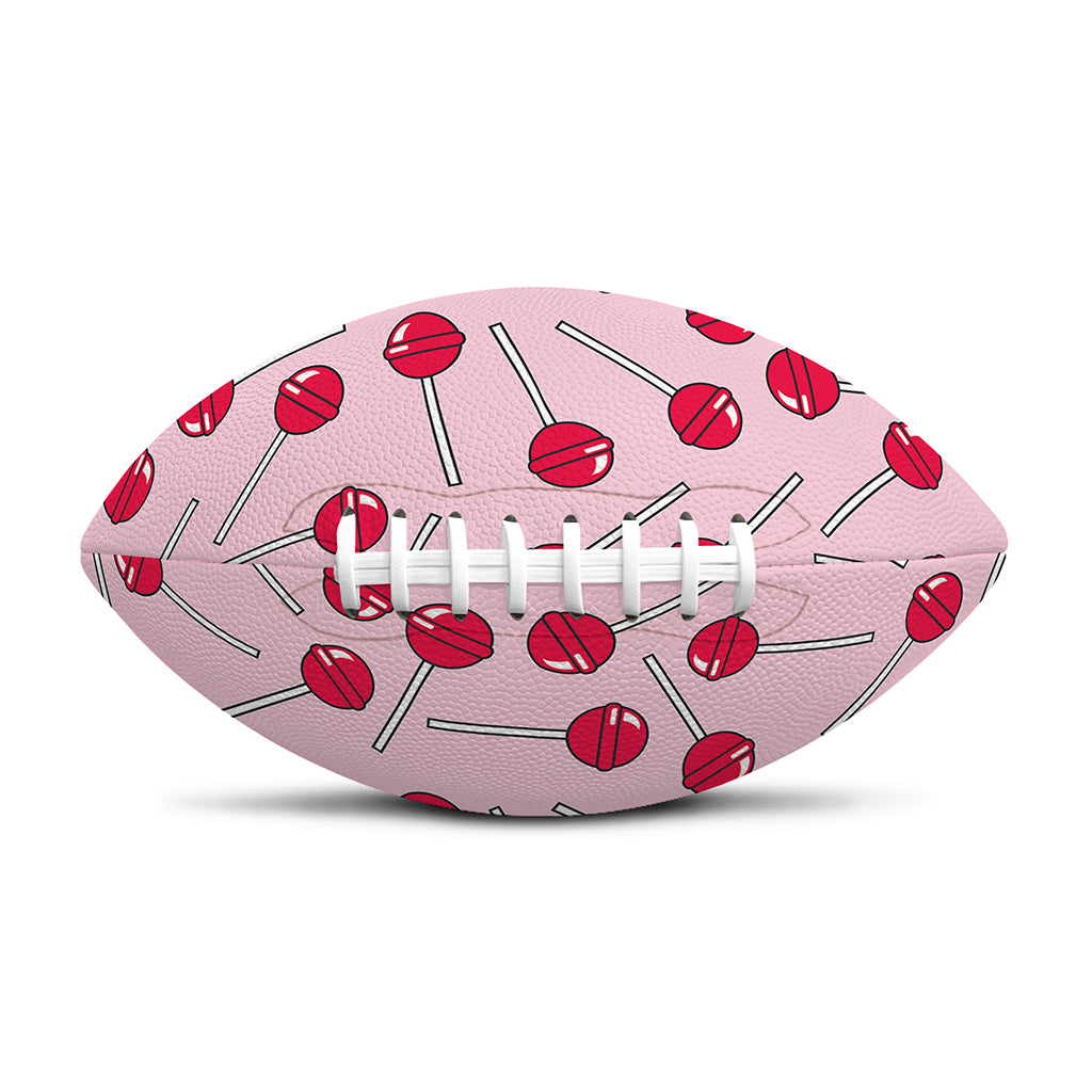 Cartoon Lollipop Pattern Print Rugby Ball