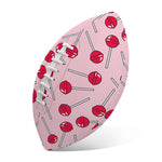 Cartoon Lollipop Pattern Print Rugby Ball