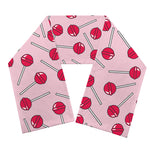 Cartoon Lollipop Pattern Print Scarf