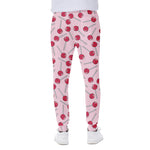Cartoon Lollipop Pattern Print Scuba Joggers
