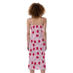 Cartoon Lollipop Pattern Print Slim Fit Midi Cami Dress