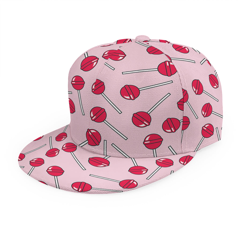 Cartoon Lollipop Pattern Print Snapback Cap