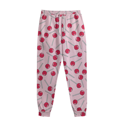 Cartoon Lollipop Pattern Print Sweatpants