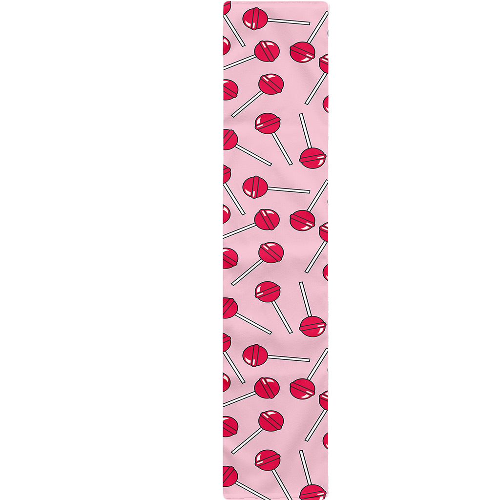 Cartoon Lollipop Pattern Print Table Runner