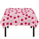 Cartoon Lollipop Pattern Print Tablecloth