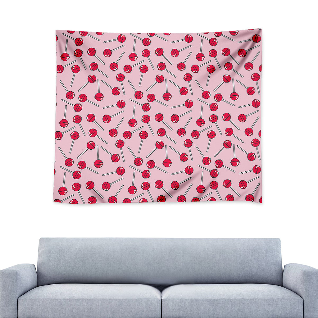 Cartoon Lollipop Pattern Print Tapestry