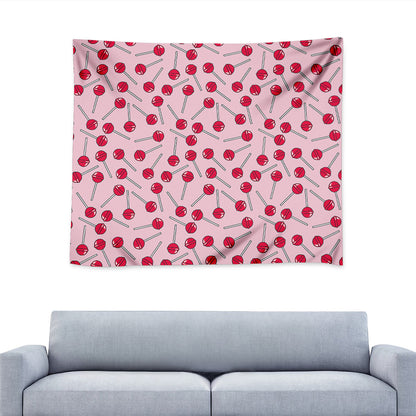 Cartoon Lollipop Pattern Print Tapestry