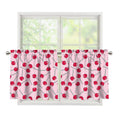 Cartoon Lollipop Pattern Print Tier Curtains