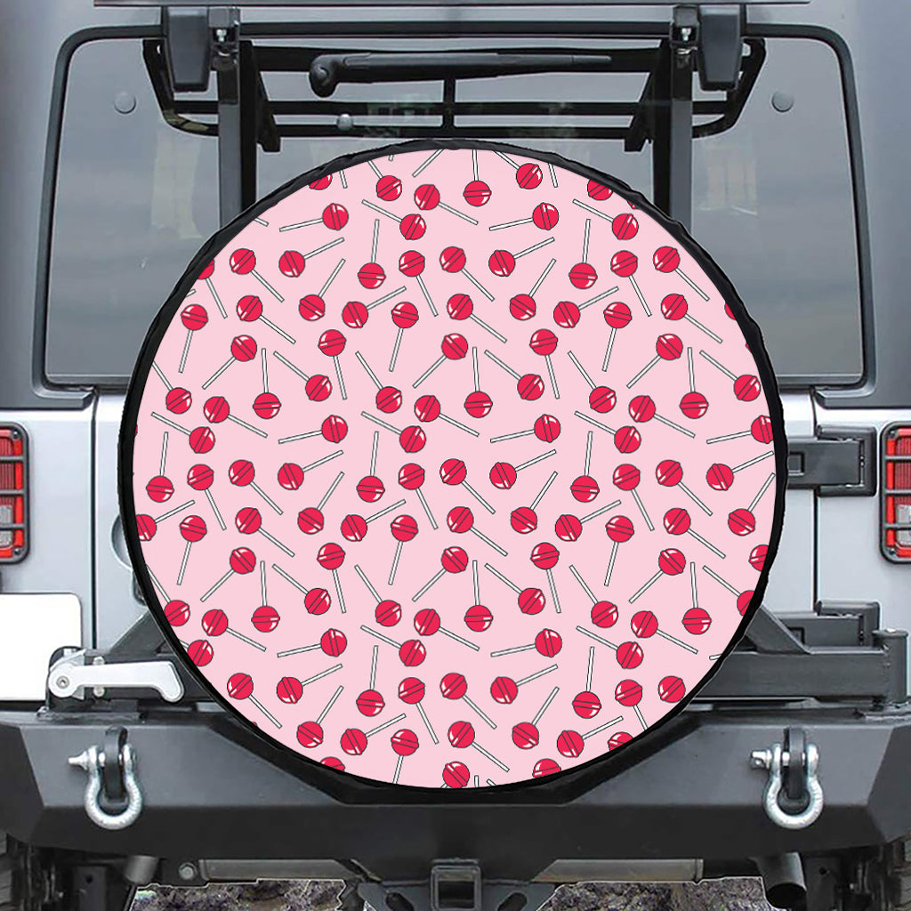 Cartoon Lollipop Pattern Print Tire Cover