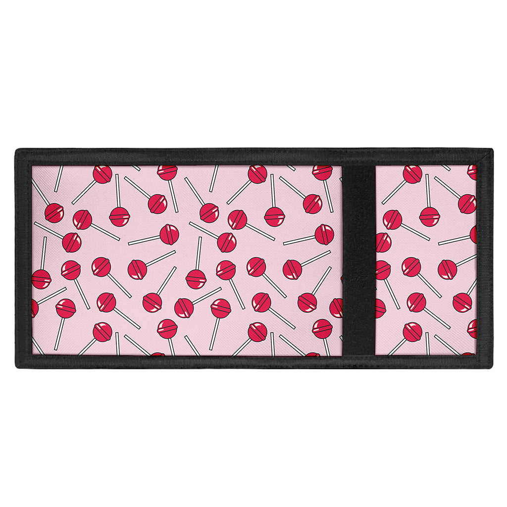 Cartoon Lollipop Pattern Print Trifold Wallet