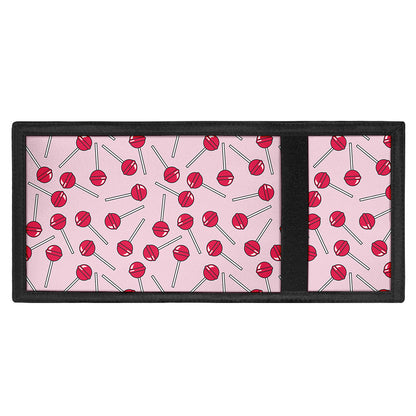 Cartoon Lollipop Pattern Print Trifold Wallet