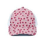 Cartoon Lollipop Pattern Print White Mesh Trucker Cap