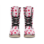 Cartoon Lollipop Pattern Print Winter Boots