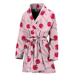 Cartoon Lollipop Pattern Print Women's Bathrobe