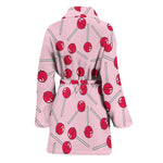 Cartoon Lollipop Pattern Print Women's Bathrobe