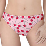 Cartoon Lollipop Pattern Print Women's Thong