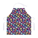 Cartoon Macaron Pattern Print Adjustable Apron