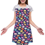 Cartoon Macaron Pattern Print Adjustable Apron